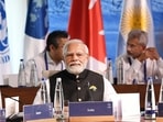 Prime Minister Narendra Modi during a G-7 Summit meeting at Bavarian Alps in Germany on Monday. Prime Minister Narendra Modi during a G-7 Summit meeting at Bavarian Alps in Germany on Monday.