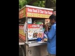 A screengrab of the video that shows a food stall named after Sonu Sood. (Twitter/@RathoreAradhana) A screengrab of the video that shows a food stall named after Sonu Sood. (Twitter/@RathoreAradhana)