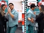 Aamir Khan dances with Akshara Singh. Aamir Khan dances with Akshara Singh.