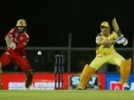 MS Dhoni batting against Punjab Kings in IPIL 2022. (IPL) MS Dhoni batting against Punjab Kings in IPIL 2022. (IPL)