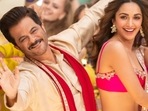 Anil Kapoor and Kiara Advani in a still from JugJugg Jeeyo.
