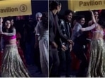 Shehnaaz Gill dancing to The Punjaabban song at Mumbai Police's Umang event. Shehnaaz Gill dancing to The Punjaabban song at Mumbai Police's Umang event.