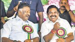 Tamil Nadu Chief Minister K Palaniswami and Deputy Chief Minister O Panneerselvam at the valedictory of birth Centenary of the late chief minister MG Ramachandran at YMCA ground, Nandanam in Chennai.