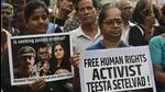 Residents and social activists of various group protest against the centre for arresting Teesta Setalvad at Dadar on Monday (Anshuman Poyrekar/HT PHOTO) Residents and social activists of various group protest against the centre for arresting Teesta Setalvad at Dadar on Monday (Anshuman Poyrekar/HT PHOTO)
