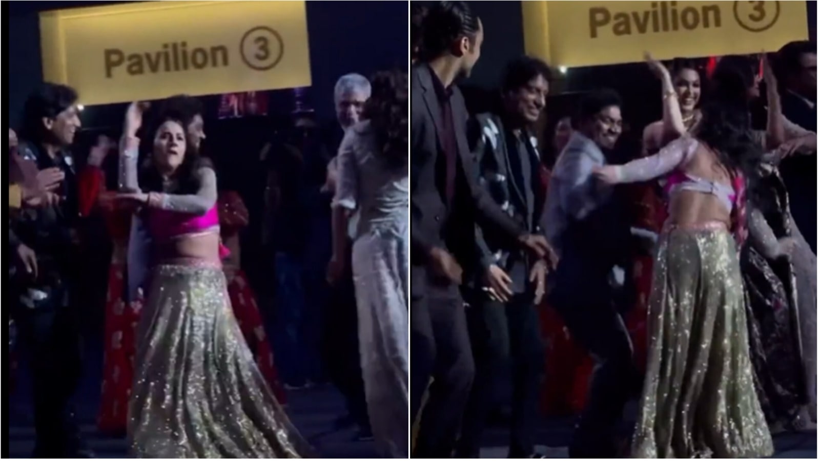 Shehnaaz Gill dances to The Punjaabban song with Johnny Lever, Raju Srivastava at Mumbai Police’s Umang event. Watch