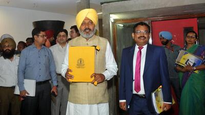 Finance minister Harpal Cheema said a change in approach is being adopted, whereby emphasis will not just remain restricted to improving the existing infrastructure. (Ravi Kumar/HT)