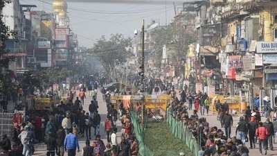 A view of the pedestrian corridor made under the Chandni Chowk redevelopment project in New Delhi. (HT PHoto) A view of the pedestrian corridor made under the Chandni Chowk redevelopment project in New Delhi. (HT PHoto)