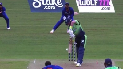 Bhuvneshwar Kumar against Andrew Balbirnie (Twitter) Bhuvneshwar Kumar against Andrew Balbirnie (Twitter)