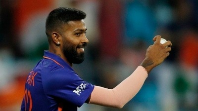 Pandya had a good outing with bat and ball in the 1st T20I.&nbsp; (REUTERS)