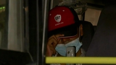 Alt News co-founder Mohammed Zubair being taken by police in a van in Delhi. (ANI) Alt News co-founder Mohammed Zubair being taken by police in a van in Delhi. (ANI)