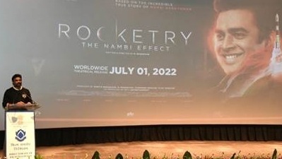 R Madhavan at the screening of Rocketry: The Nambi Effect organised by the I&B Ministry. R Madhavan at the screening of Rocketry: The Nambi Effect organised by the I&B Ministry.