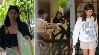 Suhana Khan and Khushi Kapoor went to a nail salon on Monday.