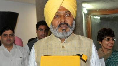 Chandigarh, India – June 27, 2022: Punjab Finance minister Harpal Singh Cheema on his way to present the Budget 2022-2023 at Punjab Assembly in Chandigarh, India on Monday, June 27, 2022. (Photo by Ravi Kumar/Hindustan Times) Chandigarh, India – June 27, 2022: Punjab Finance minister Harpal Singh Cheema on his way to present the Budget 2022-2023 at Punjab Assembly in Chandigarh, India on Monday, June 27, 2022. (Photo by Ravi Kumar/Hindustan Times)