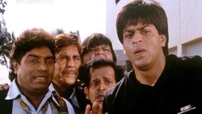 Johnny Lever and SRK have appeared together in several films. Johnny Lever and SRK have appeared together in several films.