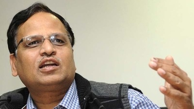 Delhi minister Satyender Jain. (HT File Photo)