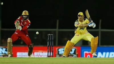 MS Dhoni batting against Punjab Kings in IPIL 2022. (IPL) MS Dhoni batting against Punjab Kings in IPIL 2022. (IPL)
