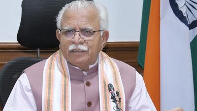 A meeting of Haryana cabinet was held under the chairmanship of chief minister Manohar Lal Khattar. (HT Photo)