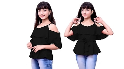 Jeans tops shop for girls stylish