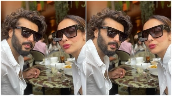 Malaika and Arjun went out to a birthday-special brunch together. From burgers to fries, they had their favourite food items together.(Instagram/@malaikaaroraofficial)