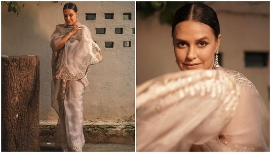 Neha Dhupia is an absolute fashionista. The actor attended the annual culture event of Mumbai Police – Umang 2022 – in Mumbai. The guest list of the event featured Bollywood celebrities such as Shah Rukh Khan, Shehnaaz Gill, Tejasswi Prakash, Karan Kundrra and Hina Khan among others. Neha shared a slew of pictures of her look on her Instagram profile on Monday. Take a look at her pictures here.(Instagram/@nehadhupia)