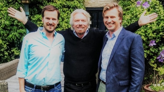 Taavet Hinrikus (left), Sir Richard Branson (middle) and Kristo Kaarmann in 2014. Photo by Wise.