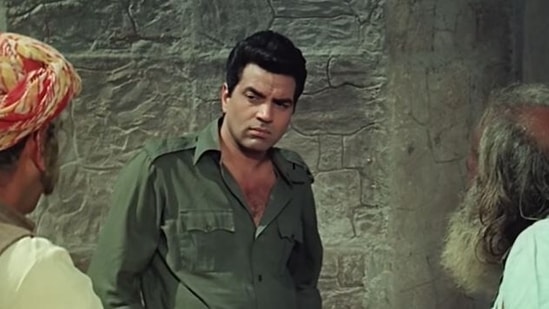 Dharmendra in Mera Gaon Mera Desh.