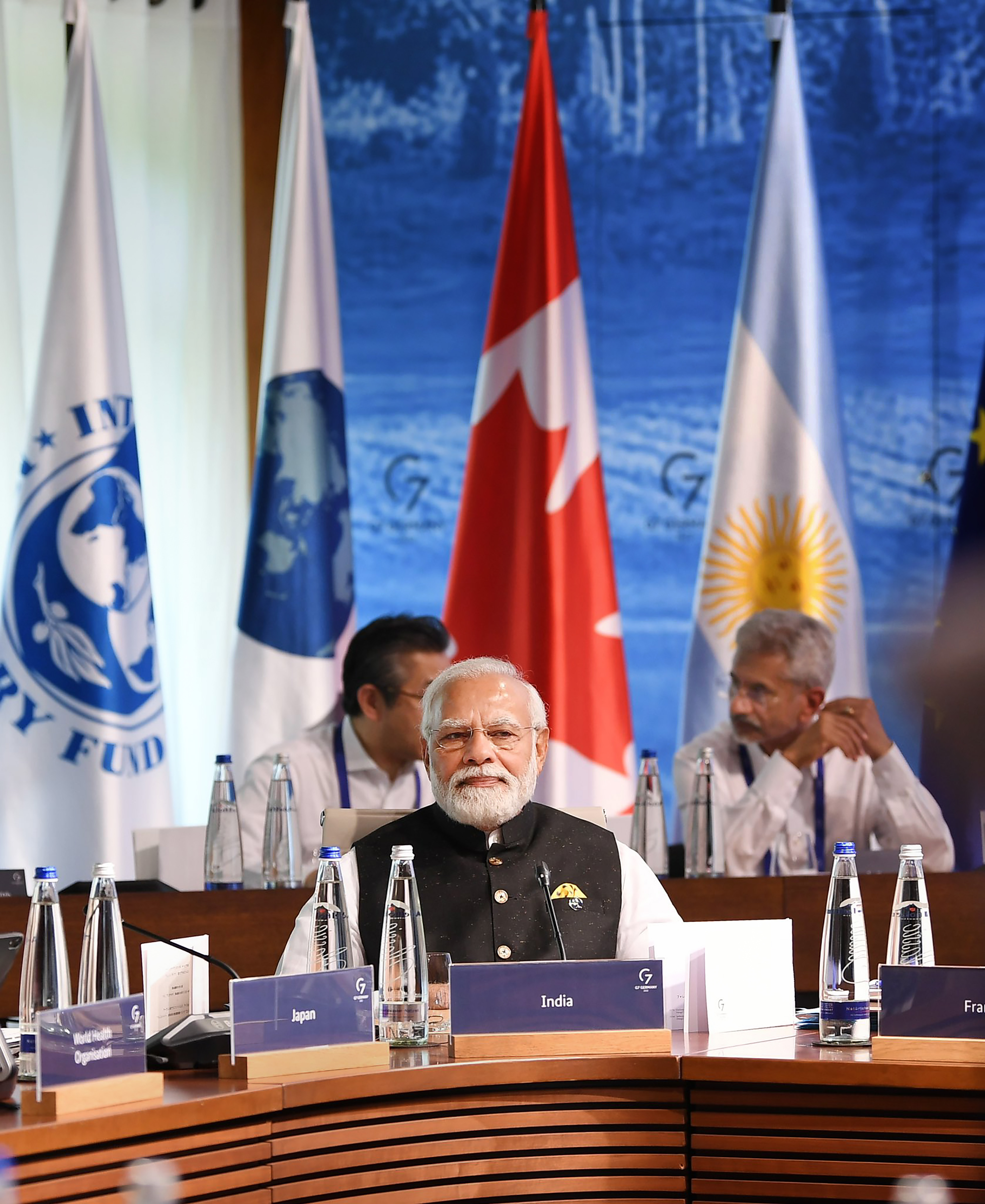 Prime Minister Narendra Modi during a G-7 Summit meeting at Bavarian Alps in Germany on Monday. (PTI)