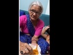 The elderly woman tried French fries with peri peri and she loved it. (jaipareek/Instagram) The elderly woman tried French fries with peri peri and she loved it. (jaipareek/Instagram)