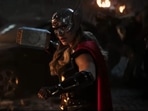 Natalie Portman in a still from the teaser of Thor: Love and Thunder. Natalie Portman in a still from the teaser of Thor: Love and Thunder.