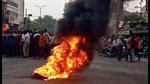 Smoke billows from a burning object after violence erupted in the area following the murder of a tailor, Udaipur, June 28, 2022 (PTI) Smoke billows from a burning object after violence erupted in the area following the murder of a tailor, Udaipur, June 28, 2022 (PTI)