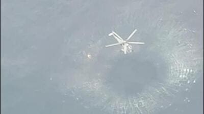 The incident occurred near ONGC rig Sagar Kiran in Mumbai High, located about 60 nautical miles west of Mumbai, on Tuesday. Indian Coast Guard The incident occurred near ONGC rig Sagar Kiran in Mumbai High, located about 60 nautical miles west of Mumbai, on Tuesday. Indian Coast Guard