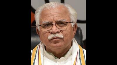 Haryana chief minister Manohar Lal Khattar on Tuesday laid the foundation stone for a total of 11 projects worth  ₹5,540 lakh in Panchkula district. (HT File)
