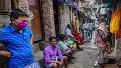 A slum in Laxmi Nagar area of east Delhi. (PTI File Photo) A slum in Laxmi Nagar area of east Delhi. (PTI File Photo)