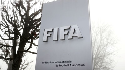 FIFA's logo is seen in front of its headquarters (REUTERS)