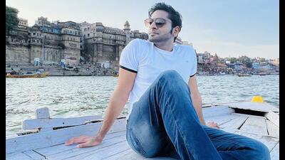 Vaibhav Tatwawadi during his visit to Varanasi. Vaibhav Tatwawadi during his visit to Varanasi.