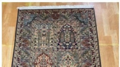 PM Modi gifted hand-knotted silk carpets to Canadian prime minister Justin Trudeau. The Kashmiri silk carpets are made predominantly in the Srinagar area of the Union Territory of Jammu & Kashmir. The knotted product is clipped with shears to smoothness and then treated with several brightening processes. (ANI) PM Modi gifted hand-knotted silk carpets to Canadian prime minister Justin Trudeau. The Kashmiri silk carpets are made predominantly in the Srinagar area of the Union Territory of Jammu & Kashmir. The knotted product is clipped with shears to smoothness and then treated with several brightening processes. (ANI)
