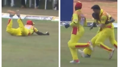 41-year-old Uganda cricketer took a stunning catch running backwards 41-year-old Uganda cricketer took a stunning catch running backwards