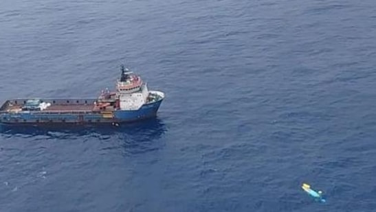 A helicopter with two pilots and seven others, including six ONGC employees onboard, fell into the Arabian Sea. (HT Photo)