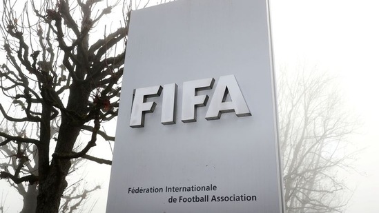 FIFA's logo is seen in front of its headquarters(REUTERS)