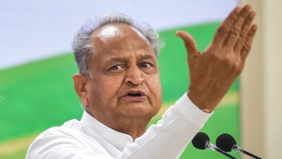 Rajasthan chief minister and senior Congress leader Ashok Gehlot. (PTI Photo)