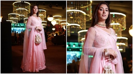 Apart from Hina, several other netizens also commented on Disha's post to praise her traditional look. One user wrote, "Gorgeous queen." Another said, "Blooming like a flower." What do you think of Disha's ethnic avatar in the blush pink lehenga set?(Instagram)