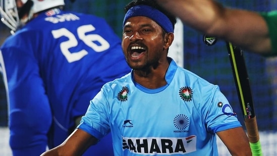 Birendra Lakra is one of the three players from Odisha in the Indian men’s national hockey team.(Getty Images)