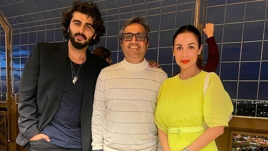 Ashneer Grover with Arjun Kapoor and Malaika Arora in Paris. (Instagram)