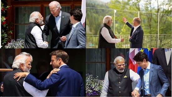 Prime Minister Narendra Modi with G7 leaders in Germany. Prime Minister Narendra Modi with G7 leaders in Germany.
