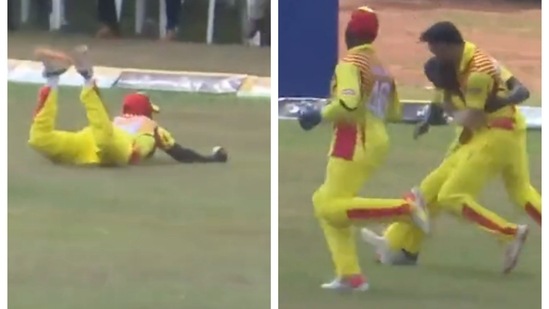 41-year-old Uganda cricketer took a stunning catch running backwards 41-year-old Uganda cricketer took a stunning catch running backwards