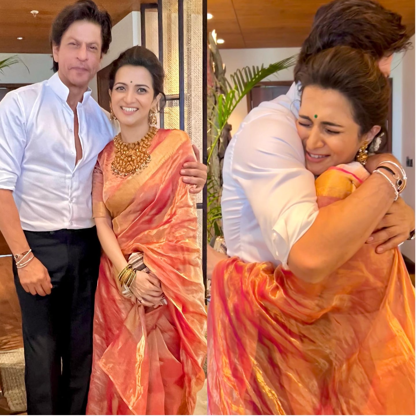 Dhivyadharshini Xxx Videos - Shah Rukh Khan gets a tight hug, praises from Tamil actor Dhivyadharshini |  Bollywood - Hindustan Times