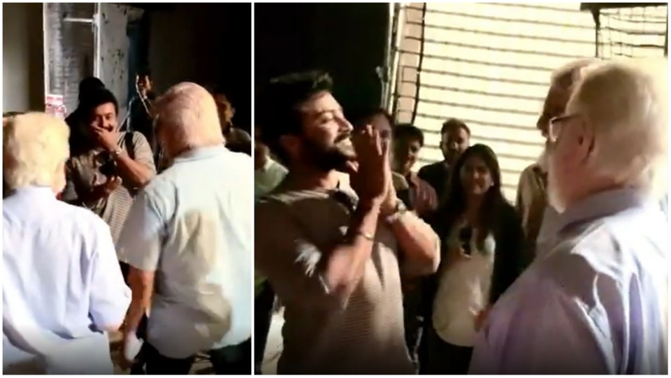 Suriya's first reaction after seeing R Madhavan and Nambi Narayanan together on the set of Rocketry: The Nambi Effect. Suriya's first reaction after seeing R Madhavan and Nambi Narayanan together on the set of Rocketry: The Nambi Effect.