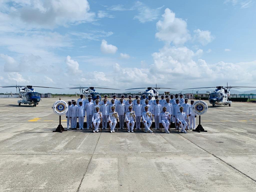 Dhruv Mark III helicopter: The newly-commissioned ALH Dhruv Mark 3 helicopter squadron of the Indian Coast Guard in Gujarat's Porbandar. (Credit: ANI)(ANI) Dhruv Mark III helicopter: The newly-commissioned ALH Dhruv Mark 3 helicopter squadron of the Indian Coast Guard in Gujarat's Porbandar. (Credit: ANI)(ANI)