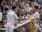 Serbia's Novak Djokovic shakes hands with Australia's Thanasi Kokkinakis Serbia's Novak Djokovic shakes hands with Australia's Thanasi Kokkinakis 