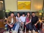 Sanjay Kapoor, Maheep Kapoor, Jahaan Kapoor, Sonam Kapoor and Anand Ahuja. Sanjay Kapoor, Maheep Kapoor, Jahaan Kapoor, Sonam Kapoor and Anand Ahuja.